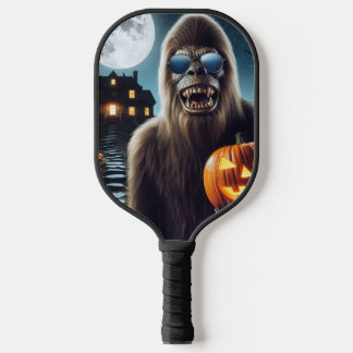 Sasquatch on Halloween Pickleball Paddle