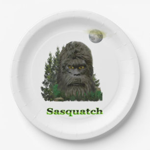 Sasquatch products paper plate