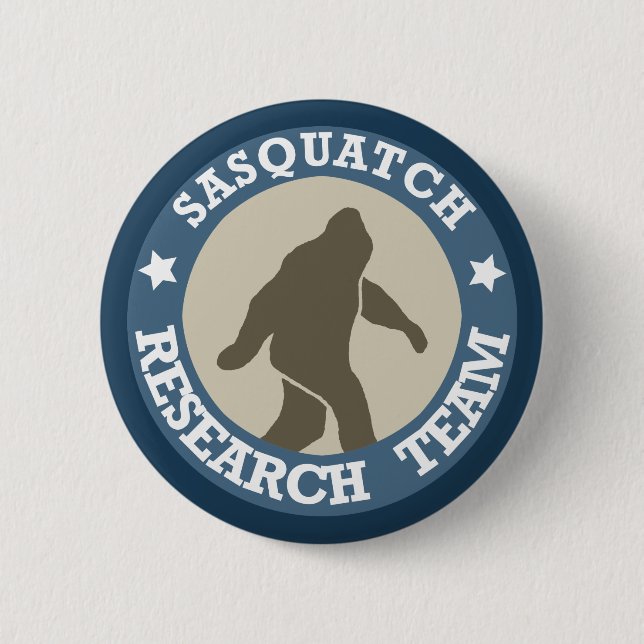 Sasquatch Research Team 6 Cm Round Badge (Front)