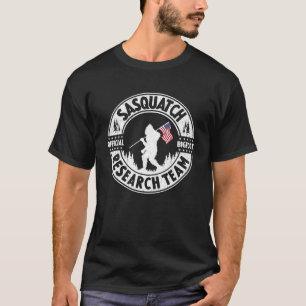 Sasquatch Research Team Funny Bigfoot Holding Amer T-Shirt
