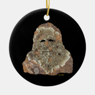 Sasquatch Rock Art Ceramic Tree Decoration