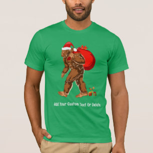 Sasquatch Santa Bigfoot Yeti Christmas Gift T-Shirt