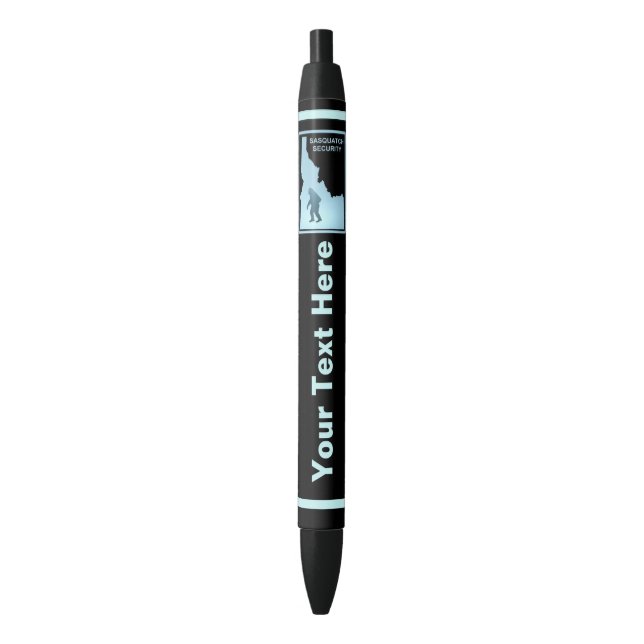 Sasquatch Security - Idaho Black Ink Pen (Front Vertical)