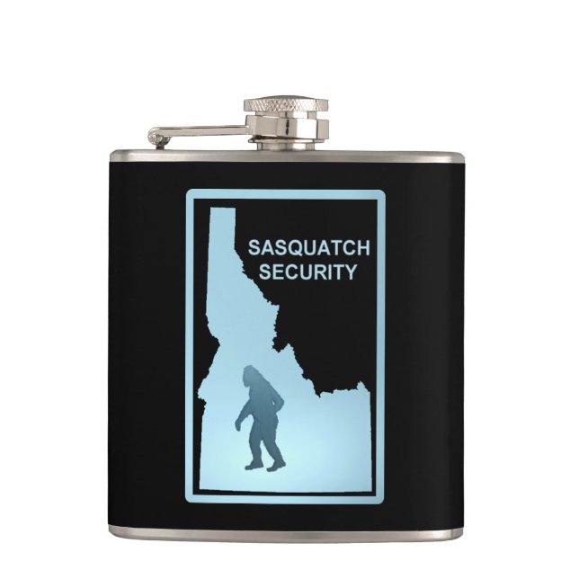 Sasquatch Security - Idaho Hip Flask (Front)