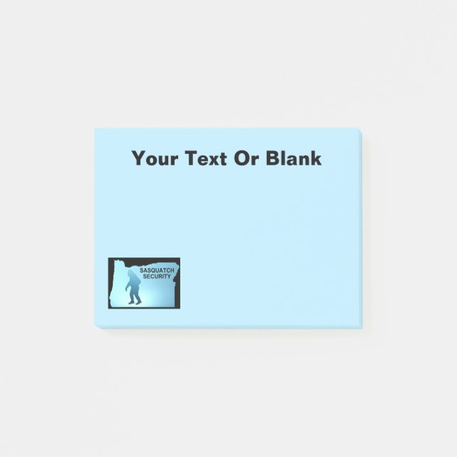 Sasquatch Security - Oregon Post-it Notes (Front)