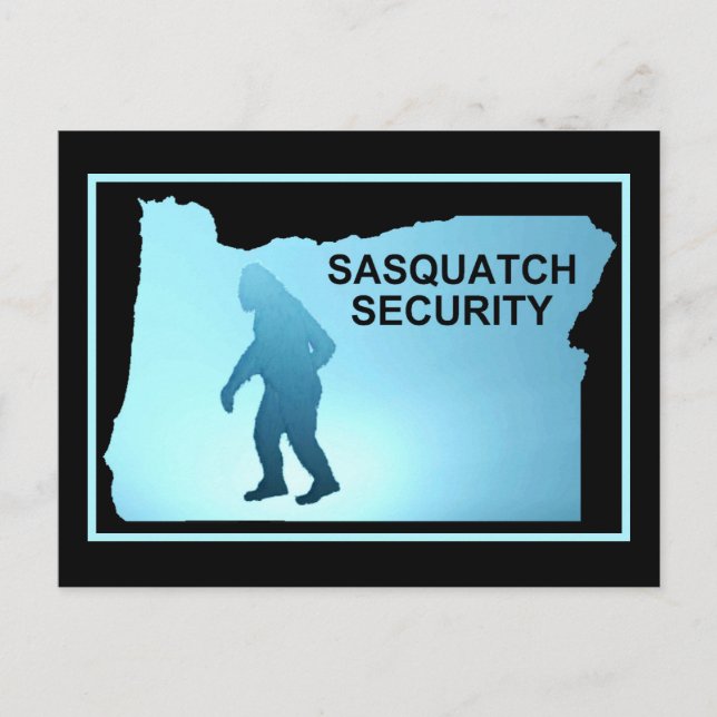 Sasquatch Security - Oregon Postcard (Front)