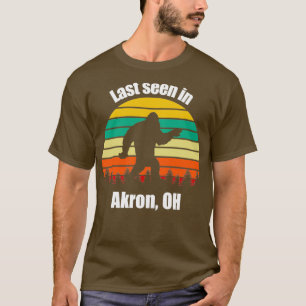 Sasquatch Seti Last Seen In Akron Ohio Siting In Y T-Shirt