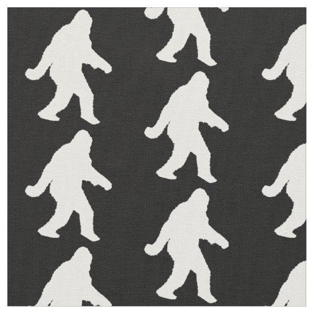 Sasquatch Silhouette Fabric (Close Up)