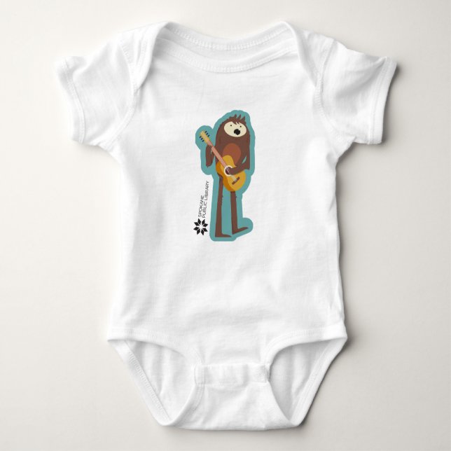 Sasquatch Spokane Public Library Baby Bodysuit (Front)