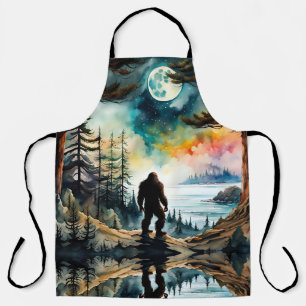 Sasquatch Standing on Ridge overlooking the Ocean Apron