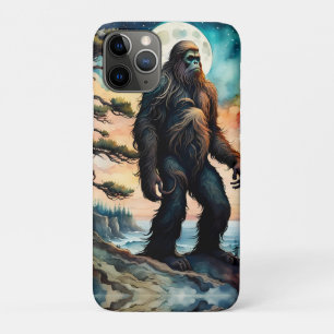 Sasquatch Standing on Ridge overlooking the Ocean Case-Mate iPhone Case
