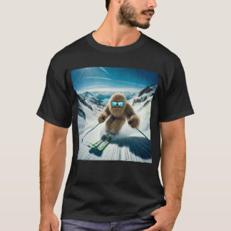 Sasquatch the Skier T-Shirt