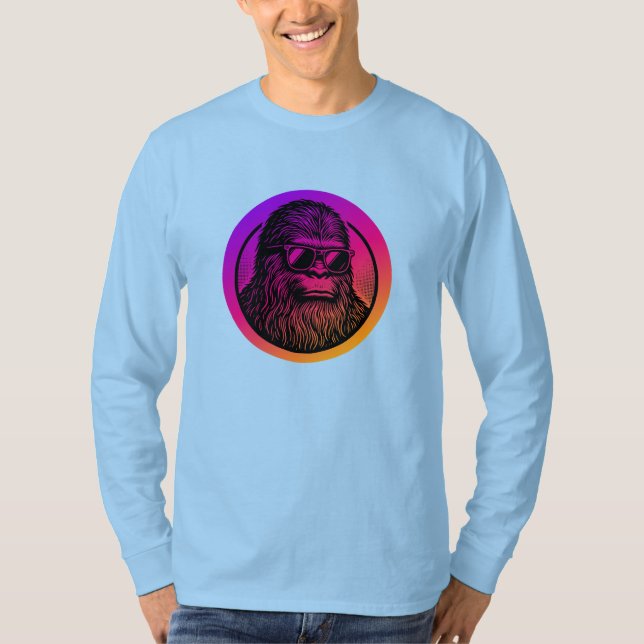 Sasquatch Wearing Sunglasses  T-Shirt (Front)