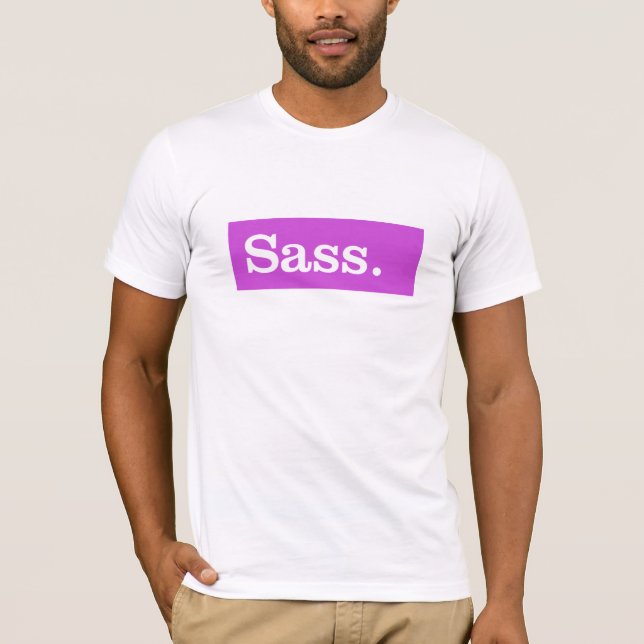 SASS CSS Preprocessor T-Shirt (Front)