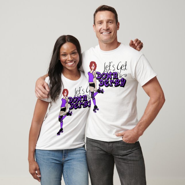 Sass E. Purple Down & Derby T-Shirt (Unisex)