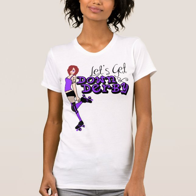 Sass E. Purple Down & Derby T-Shirt (Front)