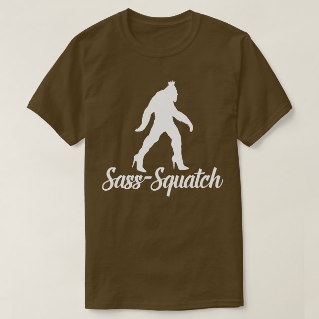 Sass Squatch white T-Shirt (Design Front)
