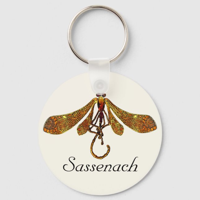 Sassenach Dragonfly Key Ring (Front)