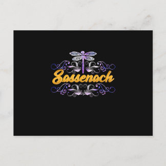 Sassenach Outlander Blue Dragonfly Postcard