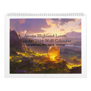 Sassenach-Style Scottish Anime Highland Lovers Fan Calendar