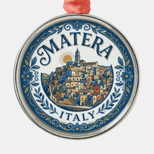 Sassi di Matera Italy Metal Tree Decoration