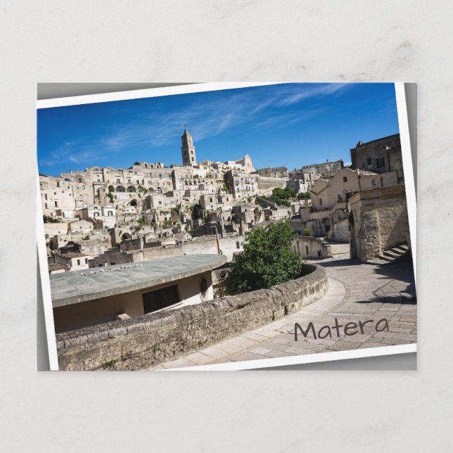 Sassi di Matera old city Postcard (Front)