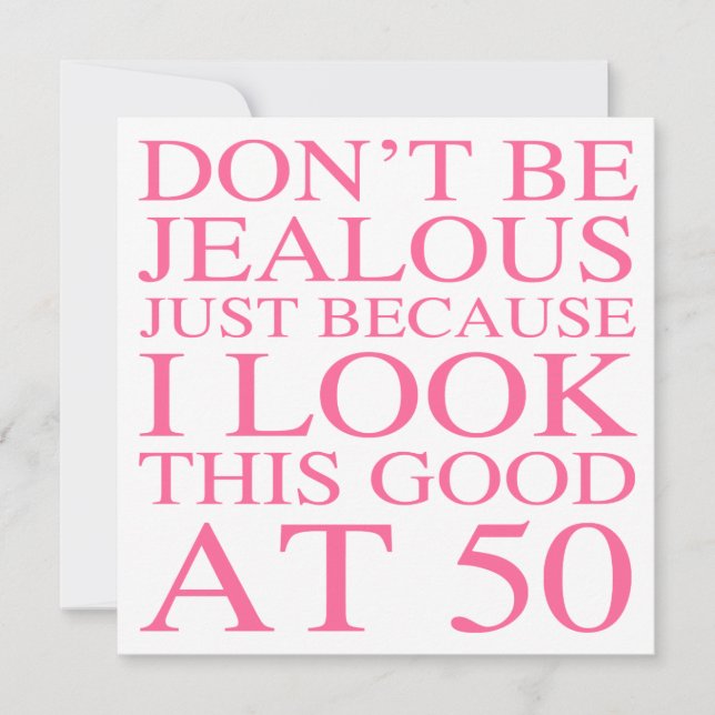 Sassy 50th Birthday For Women Card (Front)