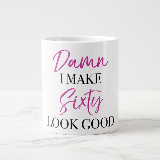 Sassy 60th Birthday Large Coffee Mug (Front)