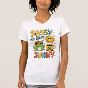 Sassy But Sunny – Funny Frog Summer T-Shirt