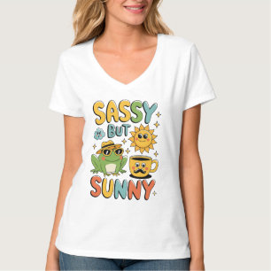 Sassy But Sunny – Funny Frog Summer  T-Shirt