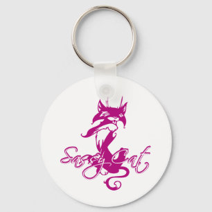 Sassy Cat Key Ring