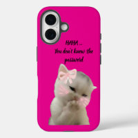 Sassy Cat  Pink Phone Case