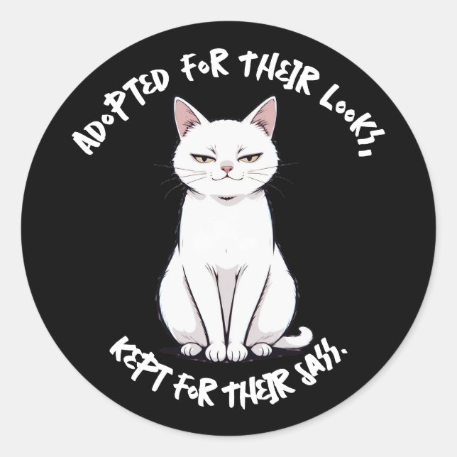 Sassy Cat Sticker (Front)