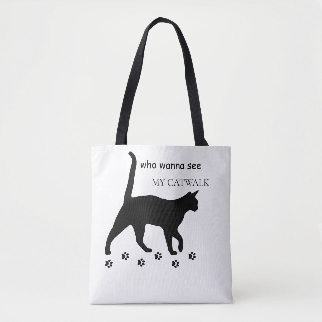 Sassy Catwalk Tote Bag | Funny & Eco-Friendly Shou (Front)