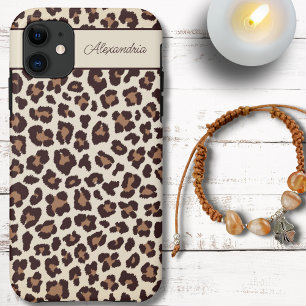 Sassy Cheetah Print Monogram  Case-Mate iPhone Case
