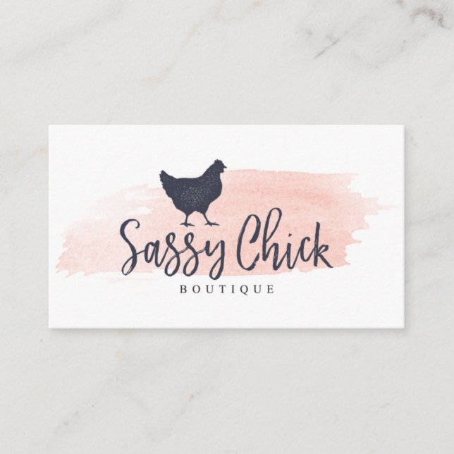 Sassy Chick Business Card (Front)