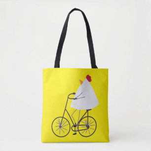 Sassy chicken tote bag
