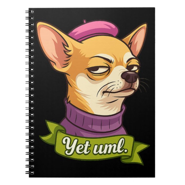 Sassy Chihuahua Sticker  Notebook (Front)