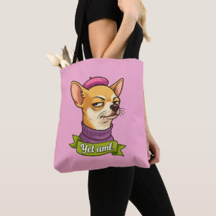 Sassy Chihuahua Sticker  Tote Bag