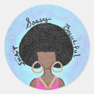 Sassy Classic Round Sticker