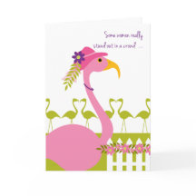 Sassy Classy Flamingo for Mum on Mother's Day