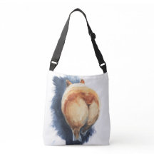 Sassy Corgi Butt Cross-Body Tote Bag