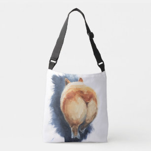 Sassy Corgi Butt Cross-Body Tote Bag