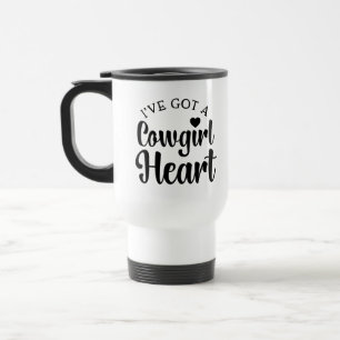 Sassy Cowgirl Attitude Cowboy Line Dancing Horse Travel Mug