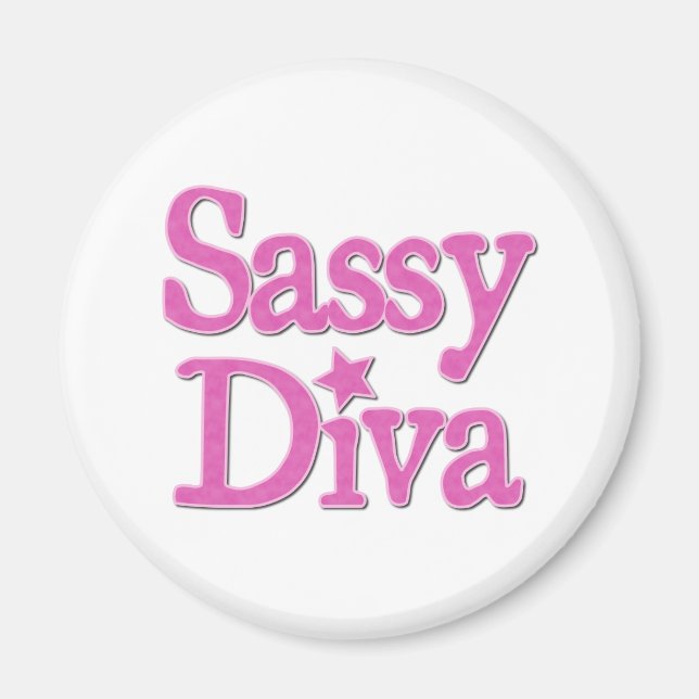 Sassy Diva Magnet (Front)