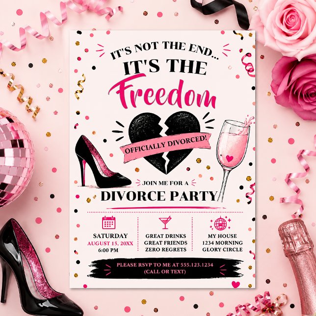 Sassy Divorce Party Celebration Party | Invitation (Creator Uploaded)