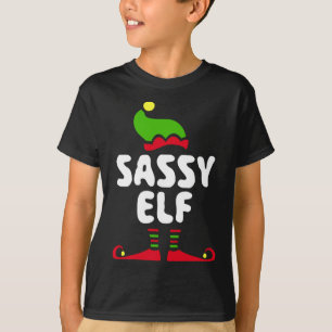 Sassy Elf Matching Christmas Costume Shirt