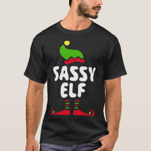 Sassy Elf Matching Christmas Costume Shirt