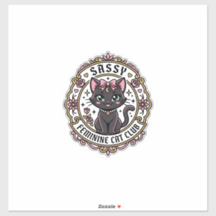 Sassy Feminine Cat Funny Cat Lover Design - Sassy 