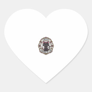 Sassy Feminine Cat Funny Cat Lover Design - Sassy  Heart Sticker